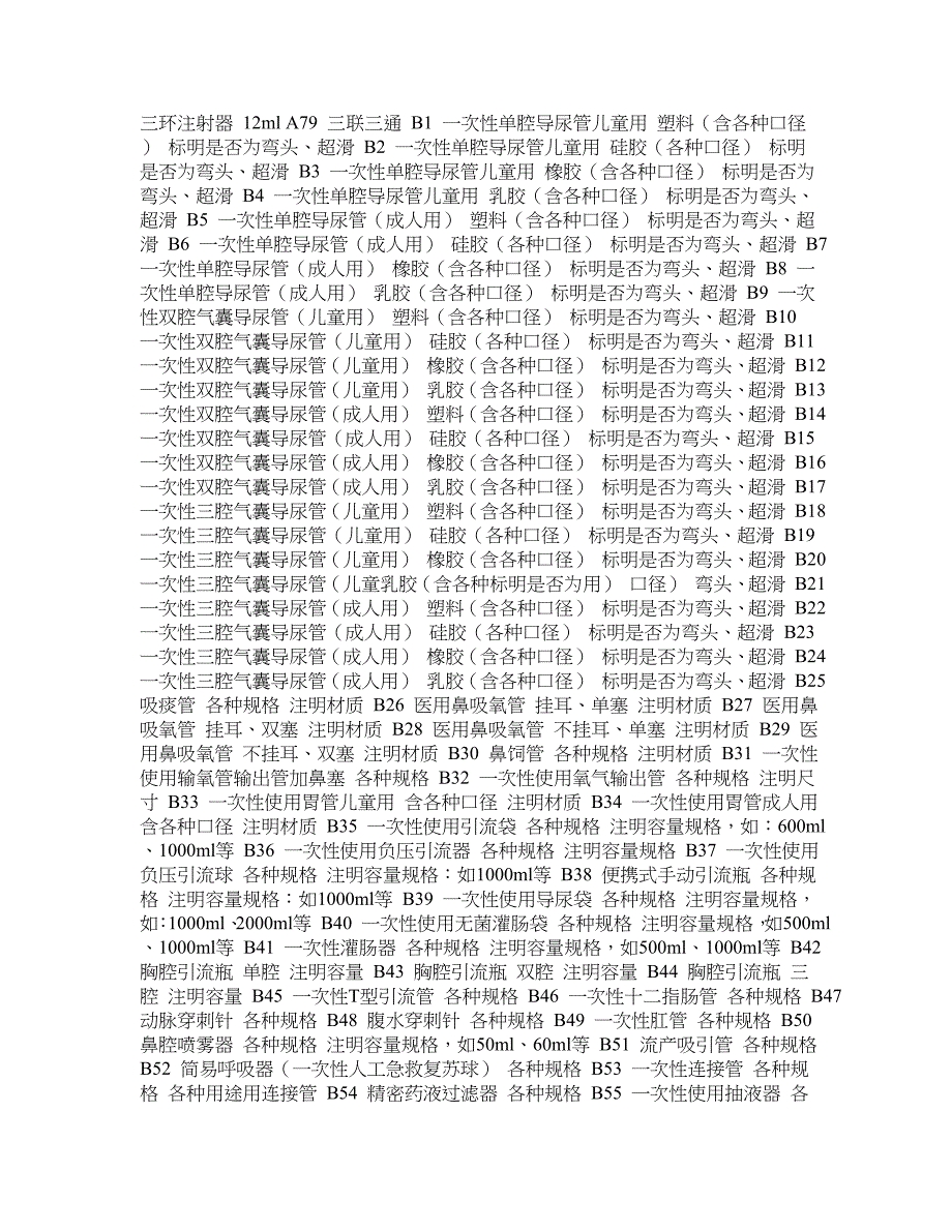 医用耗材及检验试剂需求一览表_第2页