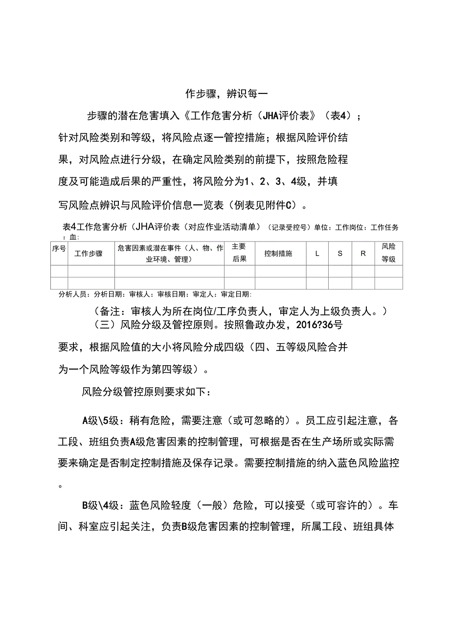 2016年焦化厂风险分级管控体系建设推进方案_第4页