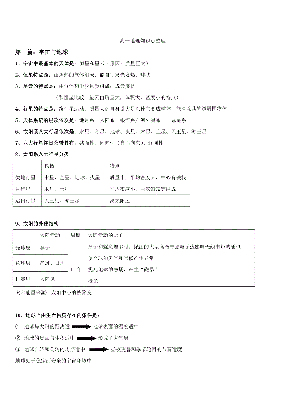 上海会考高一地理上册知识点整理.doc_第1页