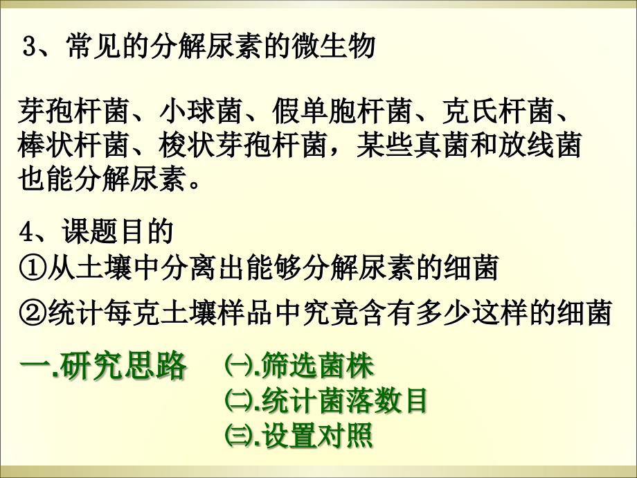 最新土壤中分解尿素的细菌的分离和计数课件PPT文档_第2页