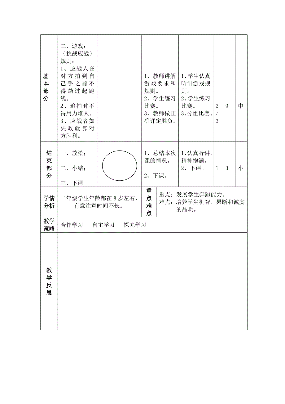 二年级体育教案第十五周_第2页