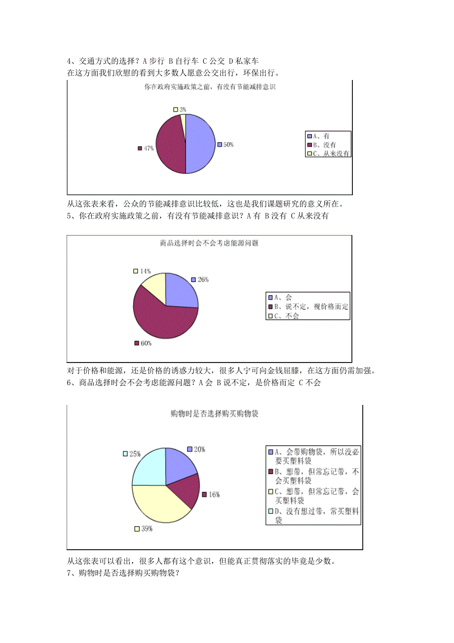 节能减排从我做起-中学研究性学习结题报告_第4页