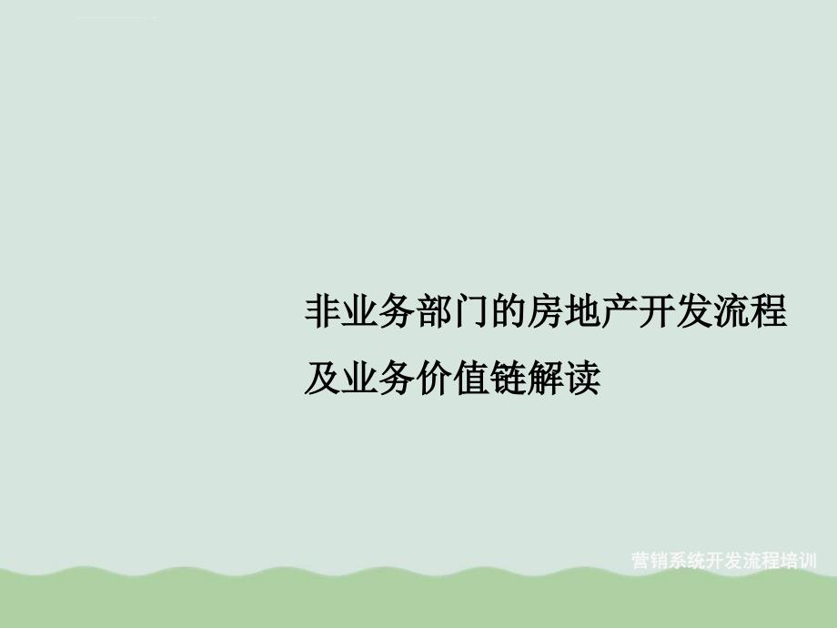 房地产开发流程及业务价值链解读ppt课件_第1页