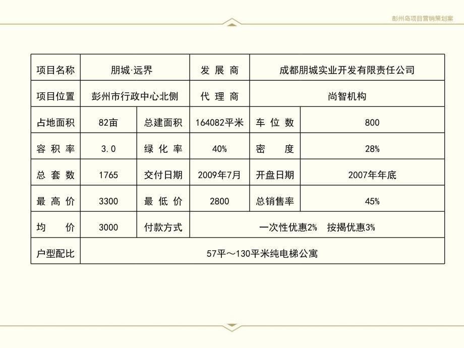 成都市彭州岛房地产项目营销策划案_第5页