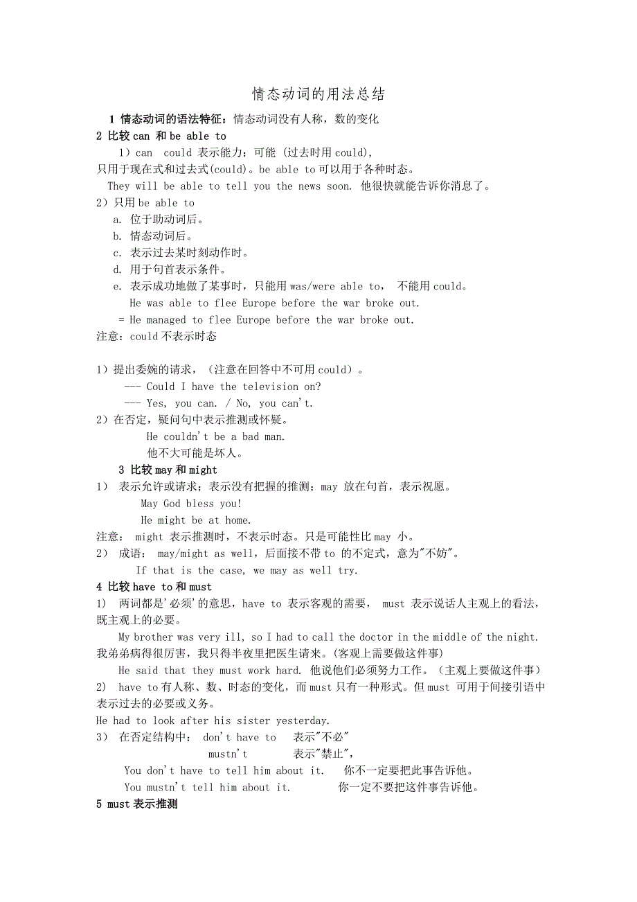 情态动词的用法总结.doc_第1页