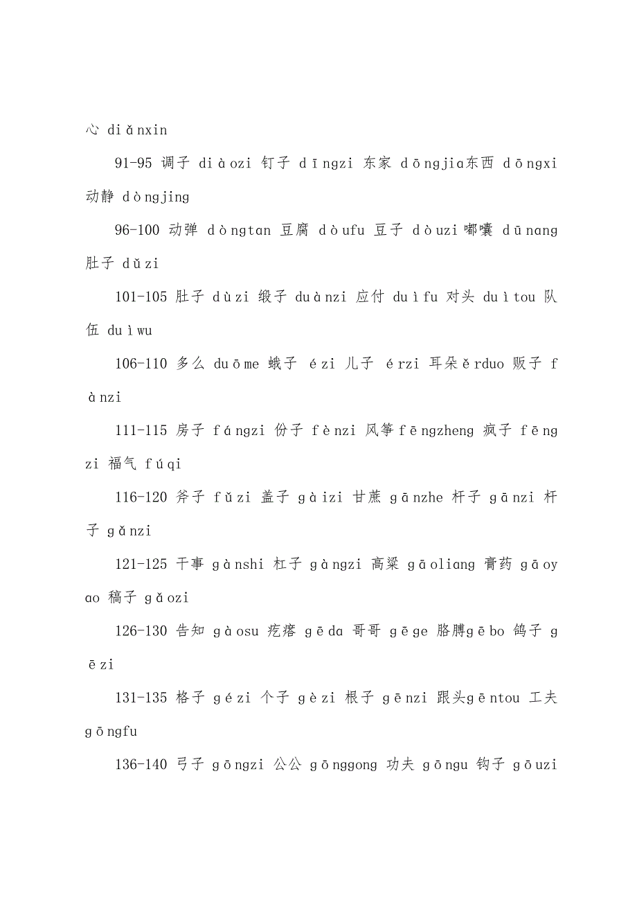 一年级练习普通话发音单词表词语大全.docx_第3页