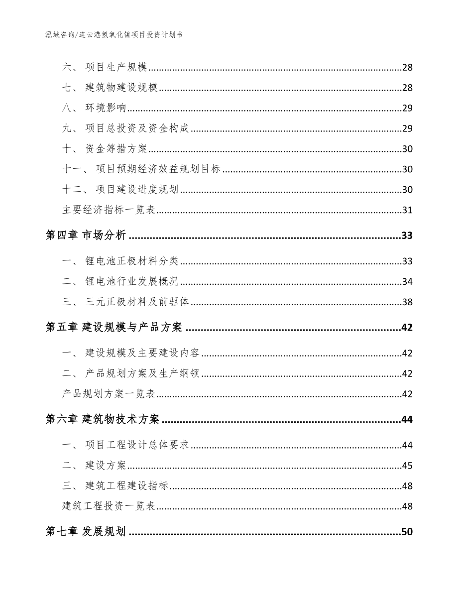 连云港氢氧化镍项目投资计划书（范文模板）_第3页