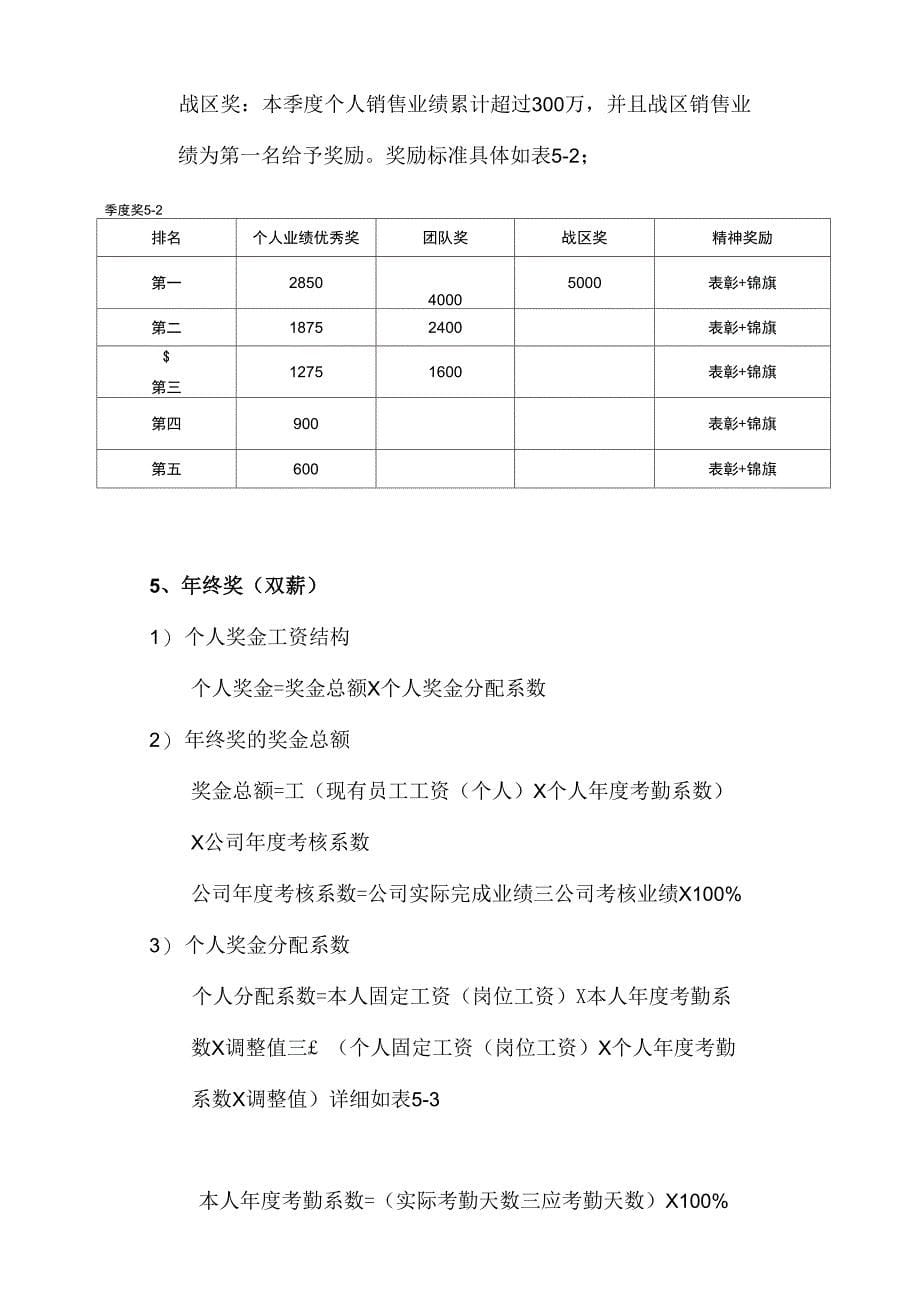 销售团队薪酬方案_第5页