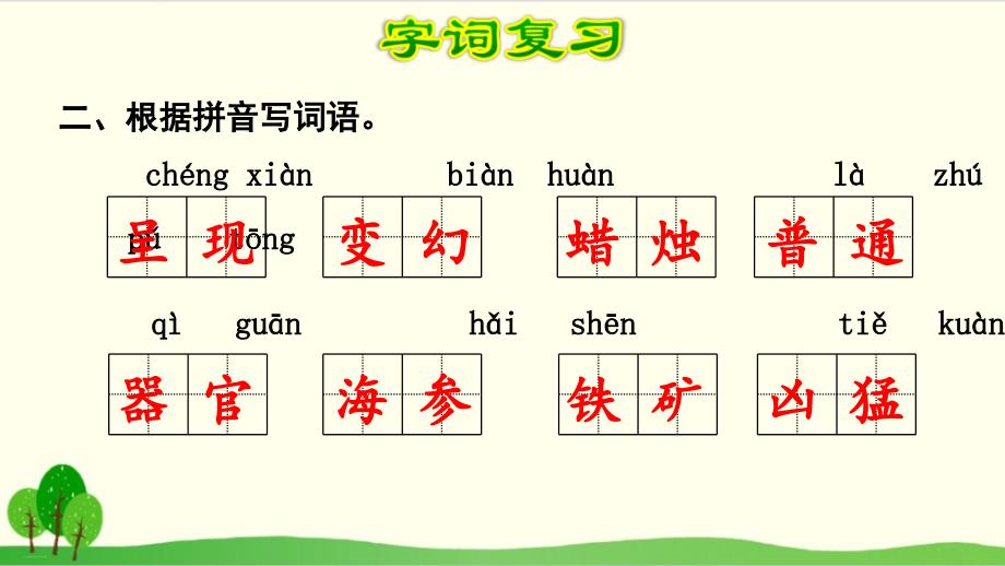 三年级下册语文优质PPT第七单元复习课件_第3页