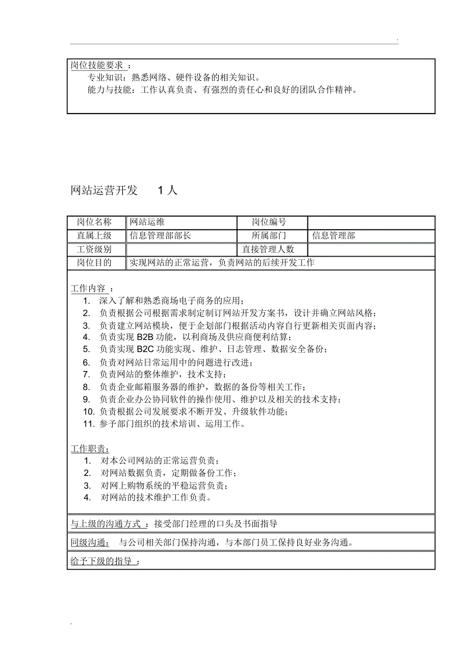 集团信息管理部岗位职责_第4页