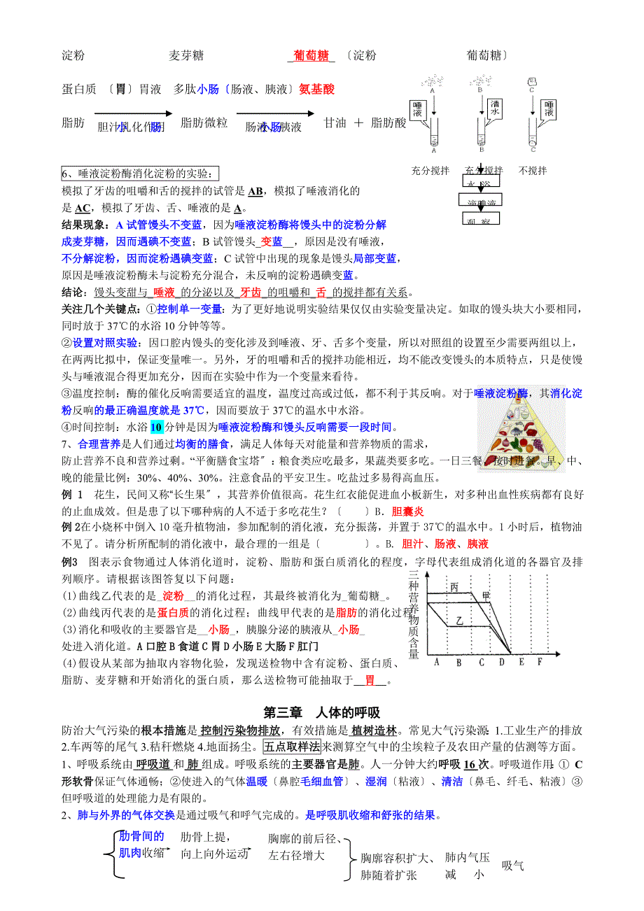 4月初中生物会考总复习知识点(共四册)1_第4页