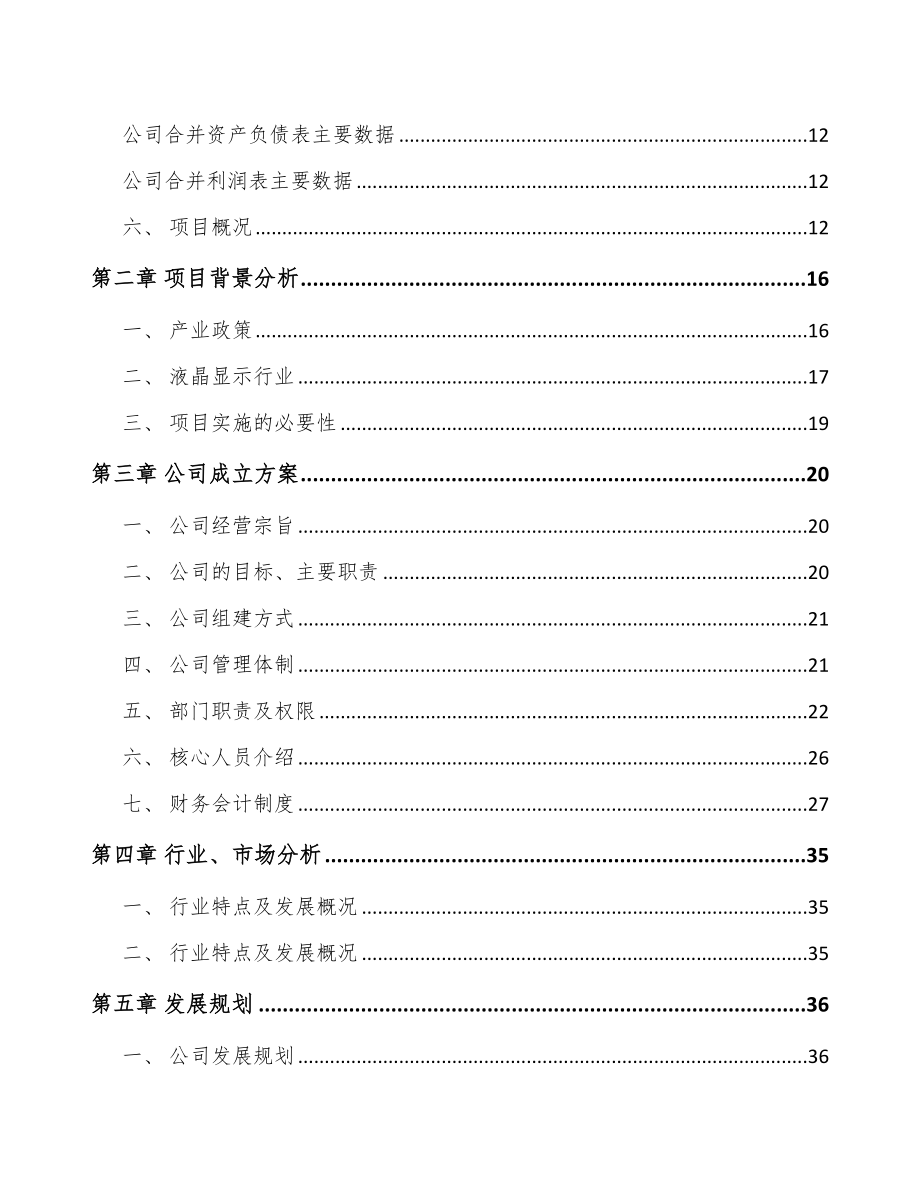 珠海关于成立显示器公司可行性研究报告_第4页