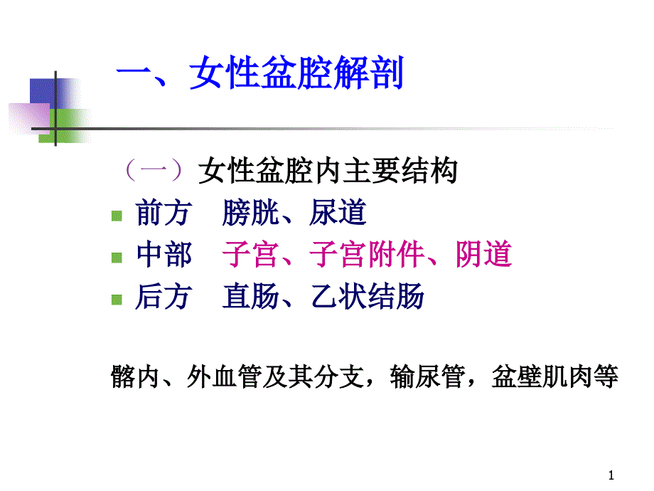 医学超声影像学25妇科疾病超声诊断孙彤课件文档资料_第1页