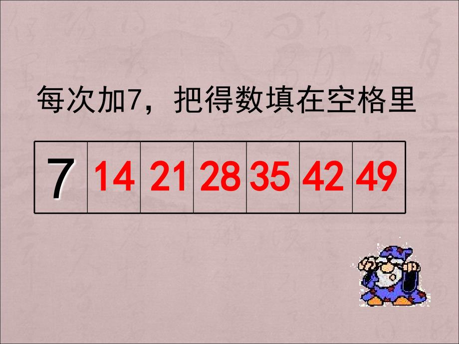 人教版二年级数学上册七的乘法口诀课件_第3页