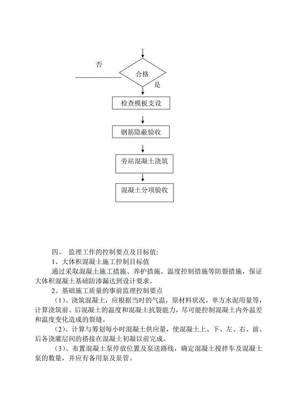 大体积混凝土浇筑监理细则_第2页