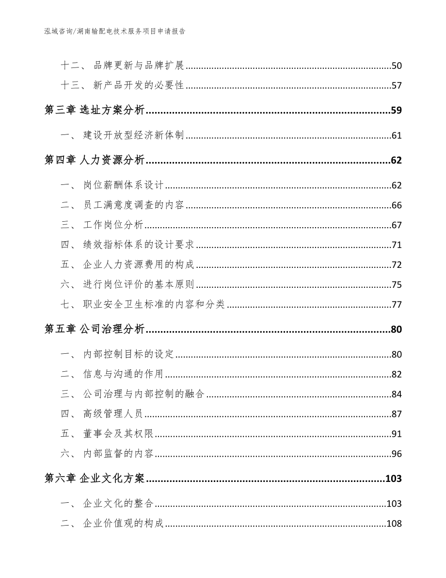 湖南输配电技术服务项目申请报告_第3页