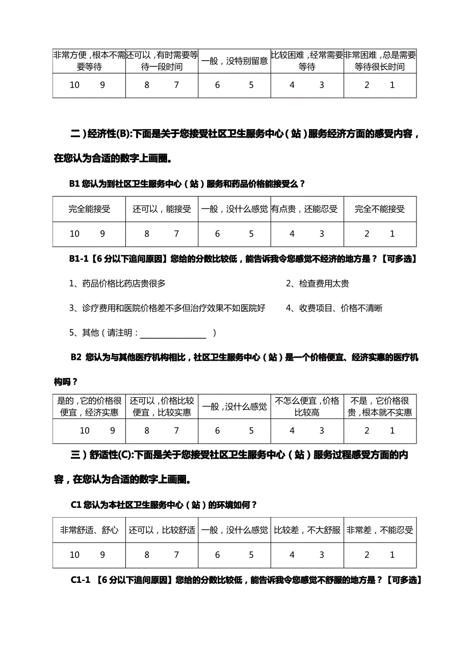 居民满意度调查问卷_第2页