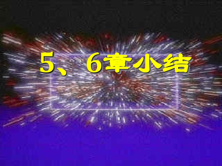 大学物理学课件：5、6章小结_第1页