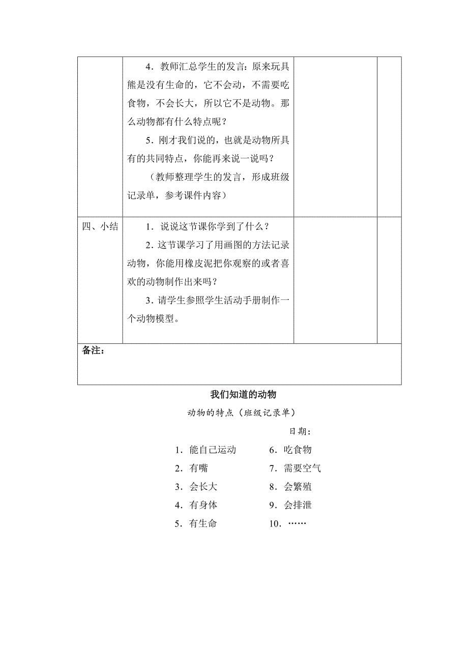 《我们知道的动物》教学设计[42]_第5页