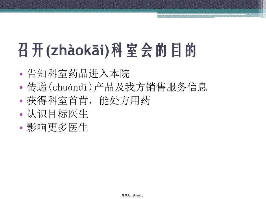 医院科室会议组织与演讲精讲教学资料_第4页