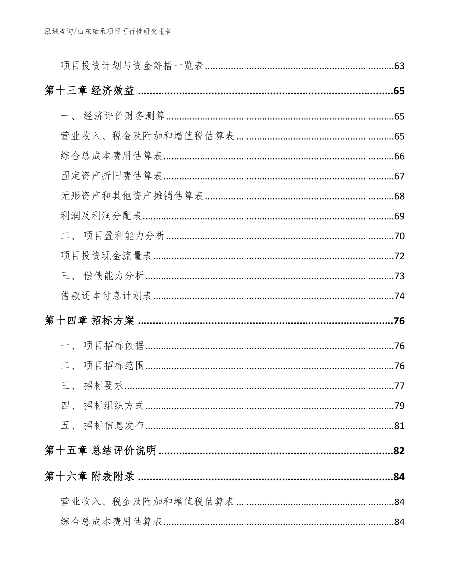 山东轴承项目可行性研究报告_第4页