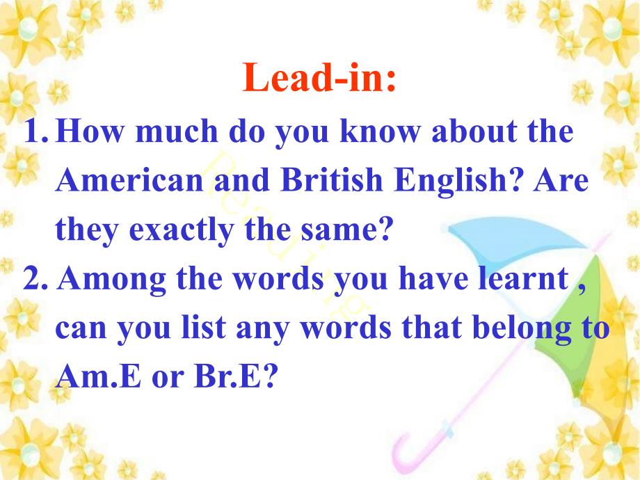 Module 1《British and American English》introduction,reading and voca课件13（31张PPT）（外研版必修5）_第2页