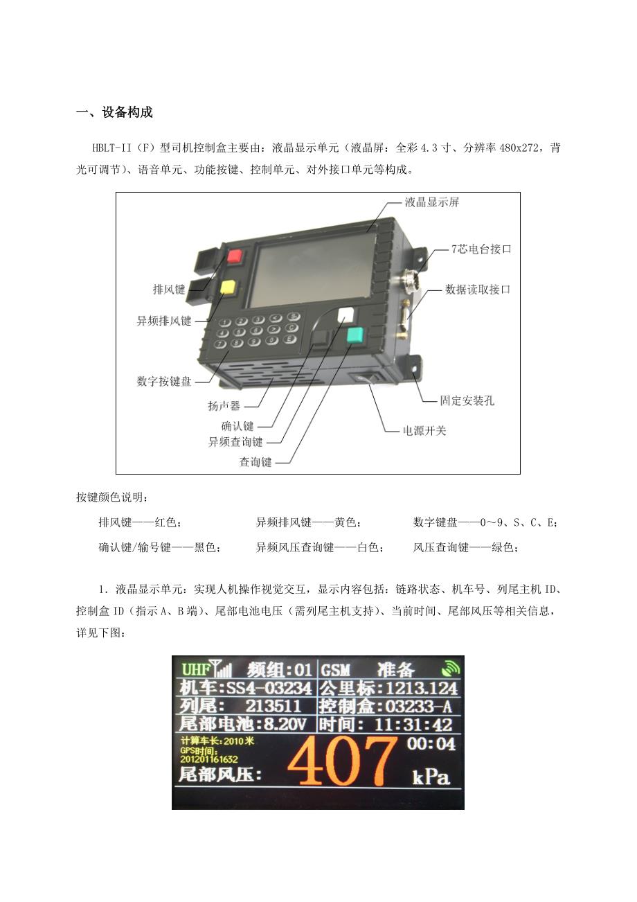 型司机控制盒使用说明要点_第2页