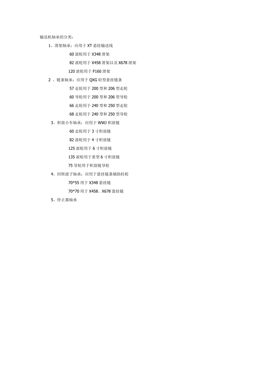 输送机轴承分类.doc_第1页