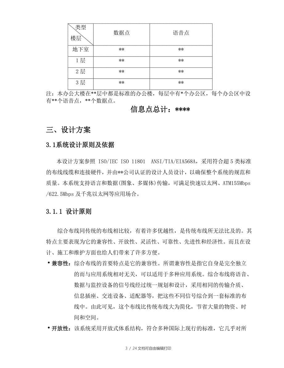 秦皇岛富强大厦综合布线设计方案_第5页