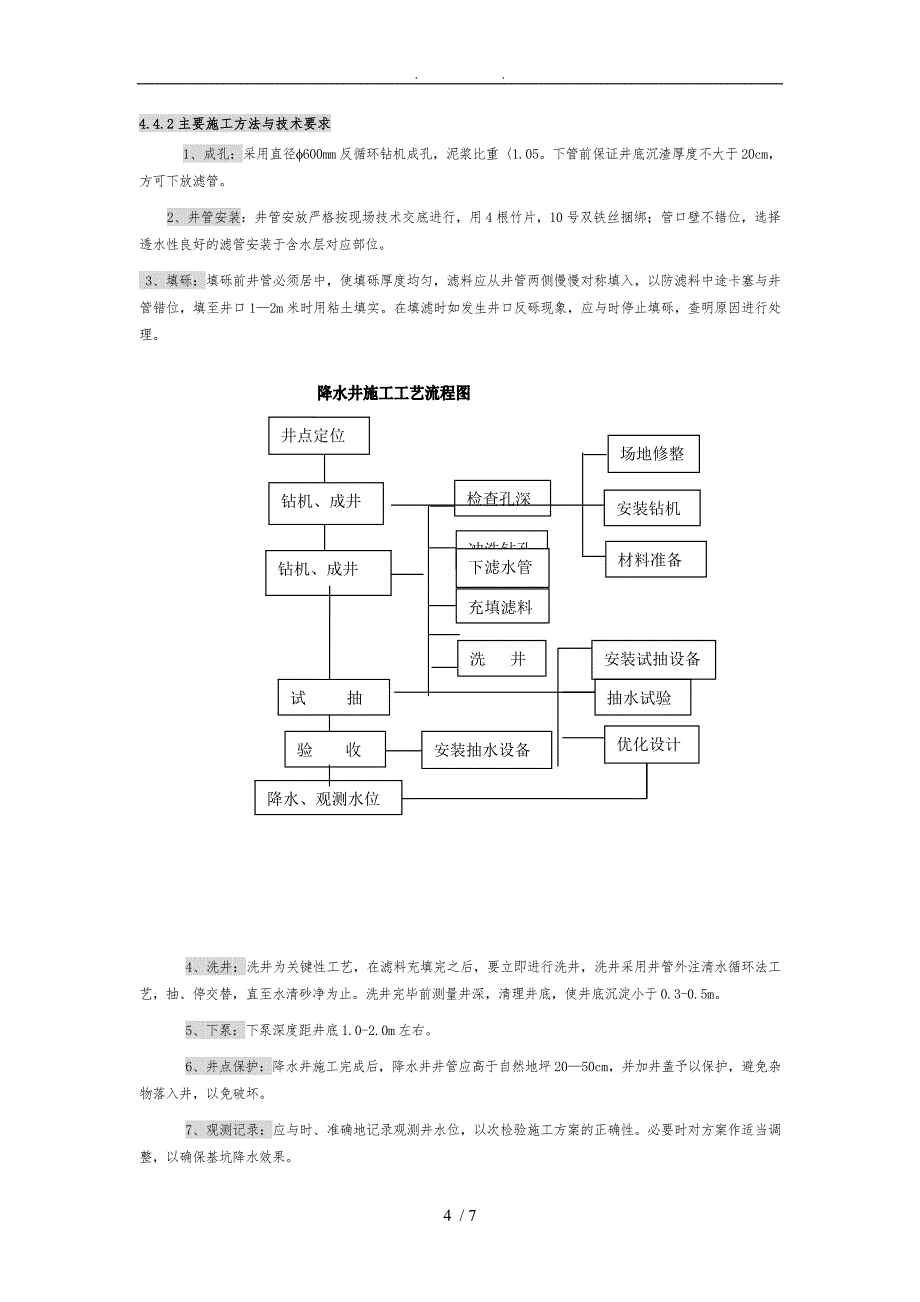 基坑降水工程施工组织设计方案降水井_第4页