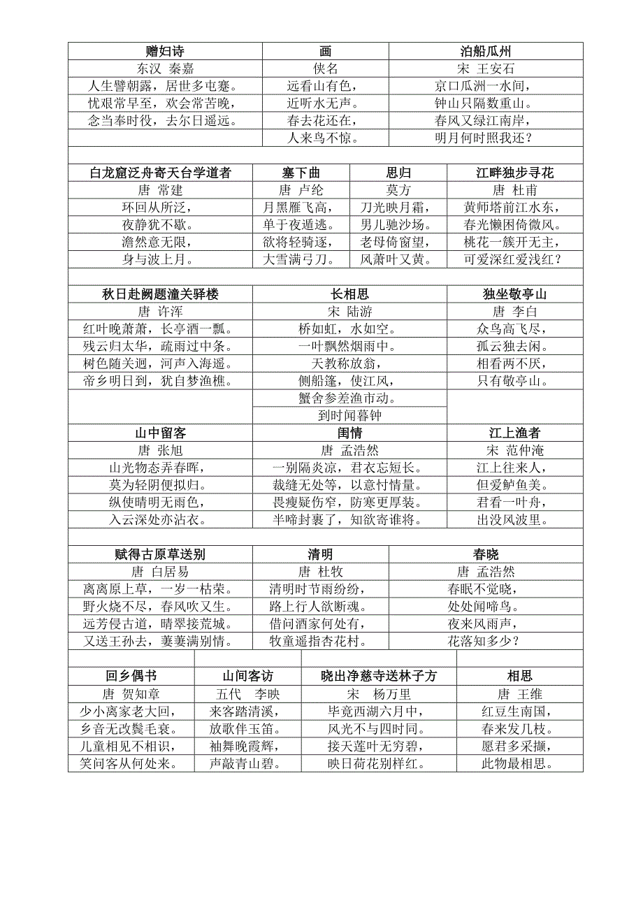 拼音疯狂背古诗6个单元120首_第2页