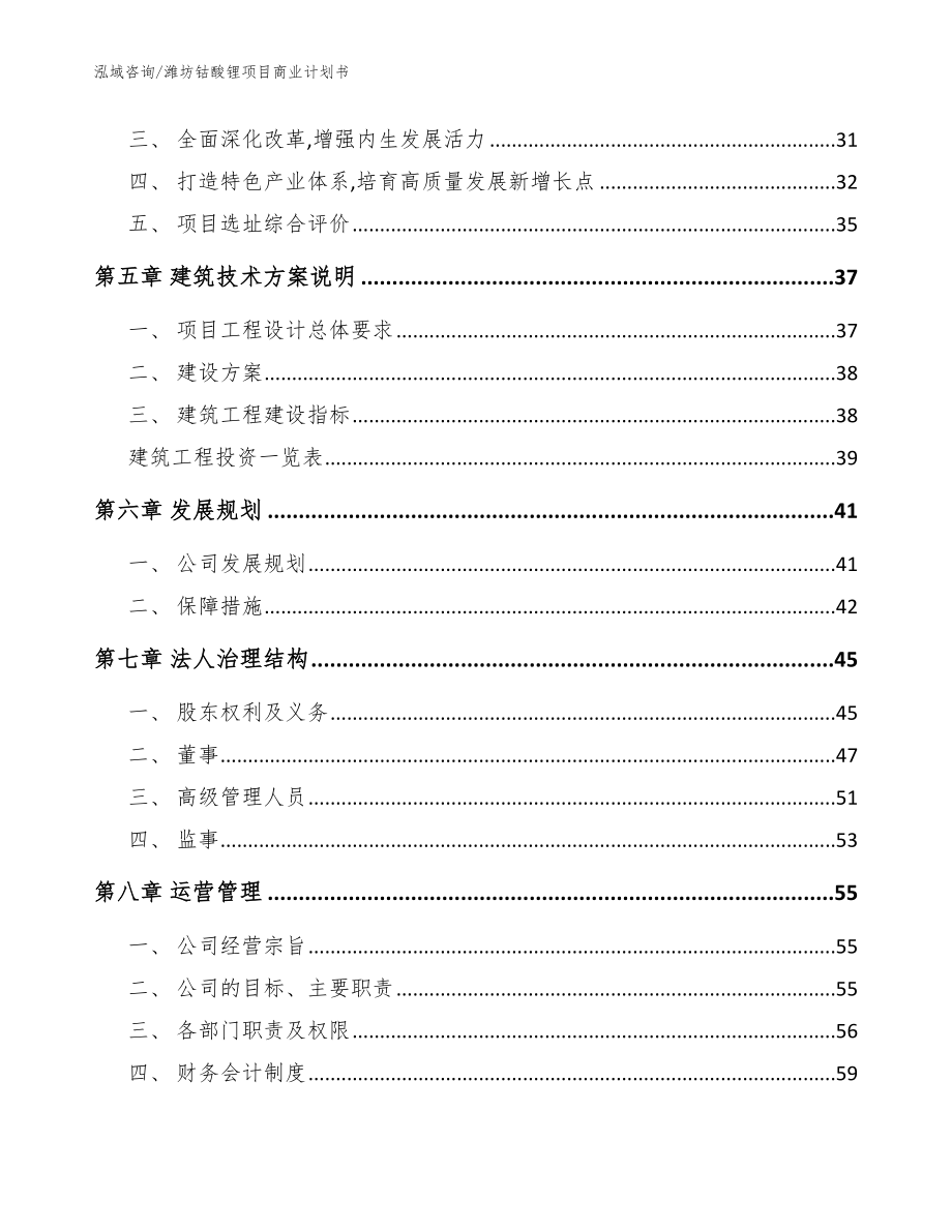 潍坊钴酸锂项目商业计划书模板_第2页