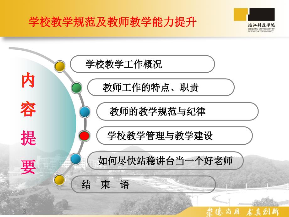 热烈欢迎各位老师来到浙江科技学院_第3页