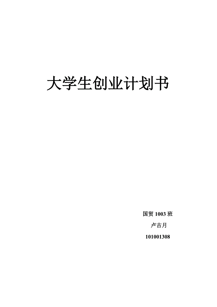 校园网电子商务网创业计划书_第1页