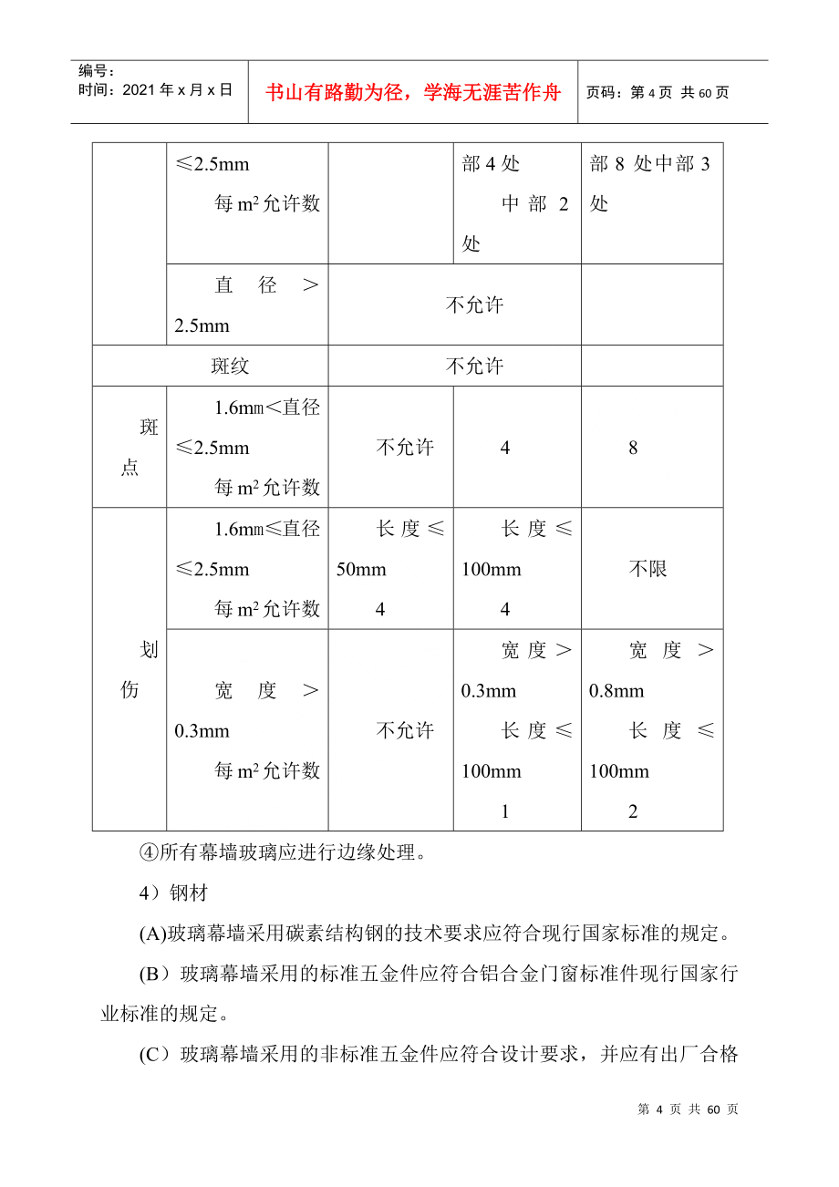 玻璃幕墙工程施工工艺_第4页