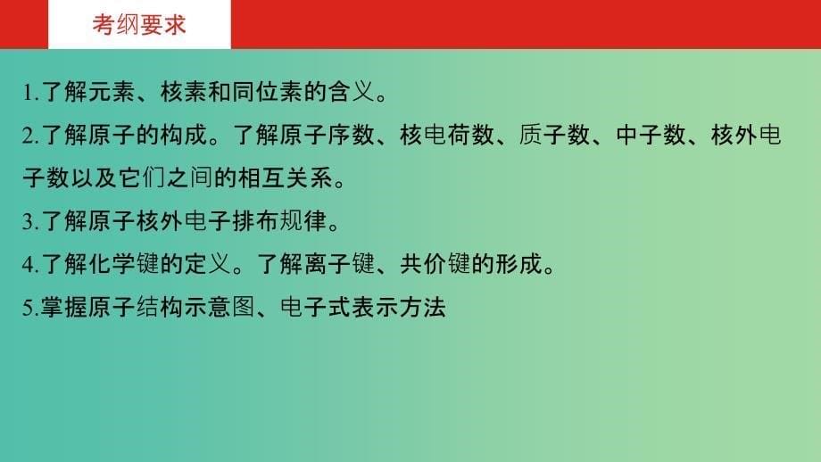 2019年高考化学总复习 专题11 原子结构 化学键课件.ppt_第5页