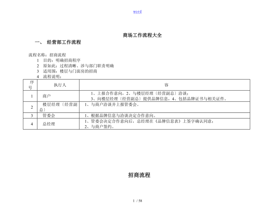 商场工作流程大全_第1页