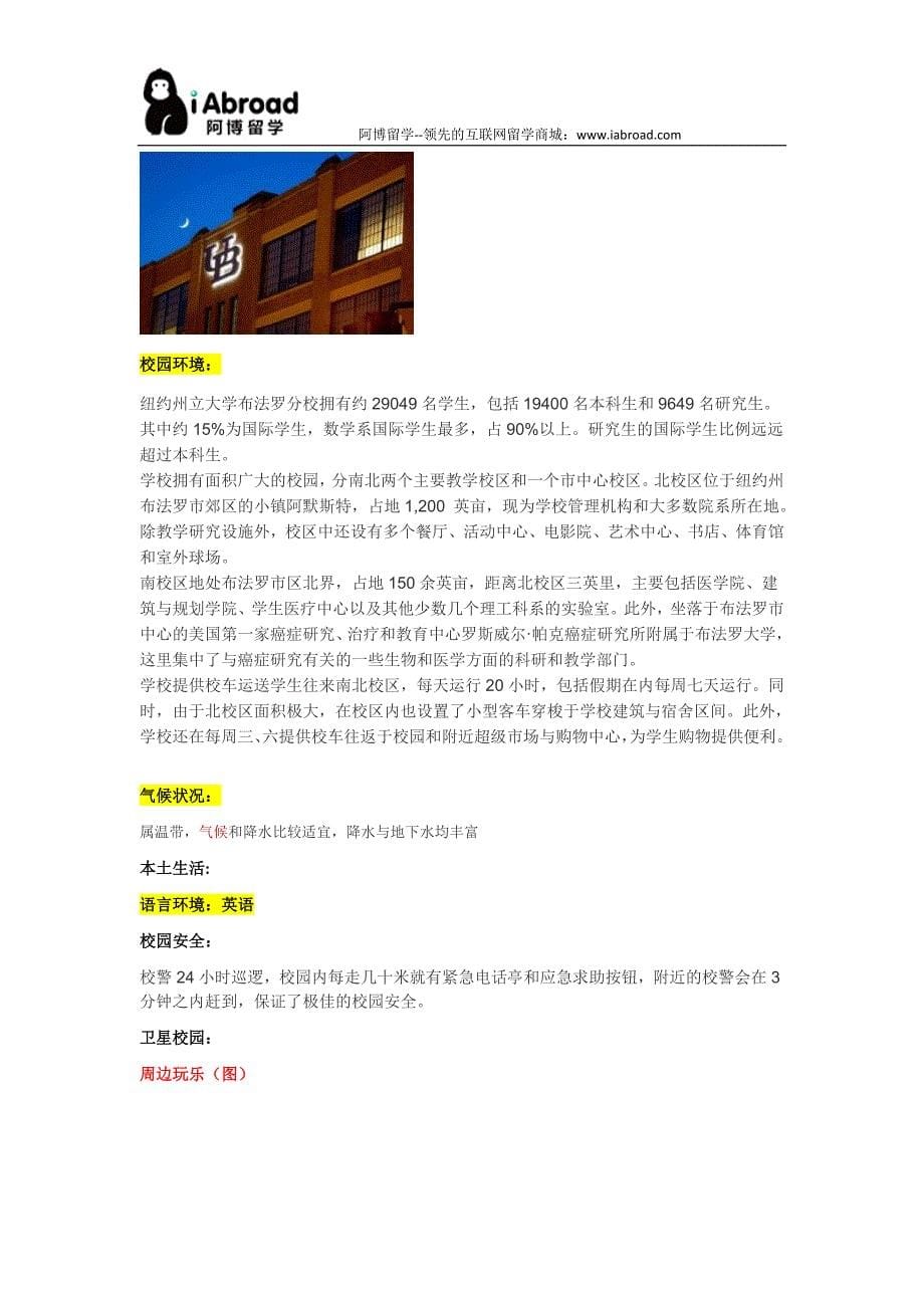 阿博留学全面解读纽约州立大学布法罗分校_第5页