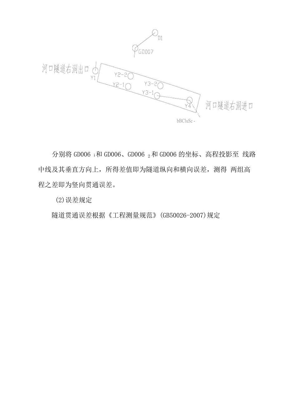 &amp;amp#215;&amp;amp#215;隧道贯通误差测量报告_第5页