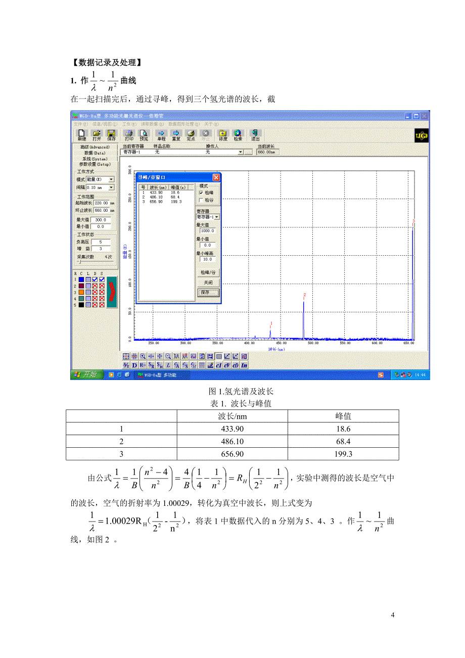 氢原子光谱与里德堡常数的测定.doc_第4页