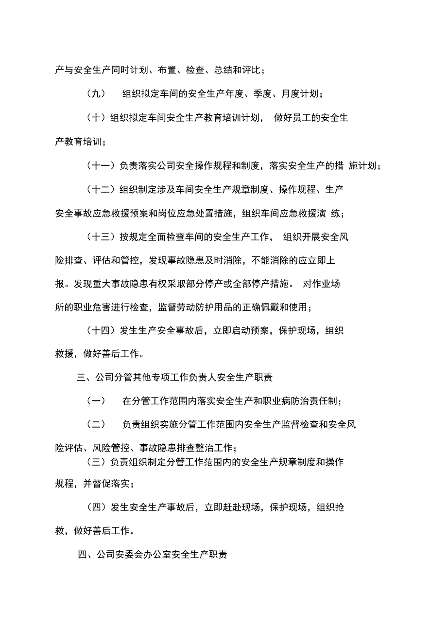 安全生产责任制和一岗双责规定_第4页