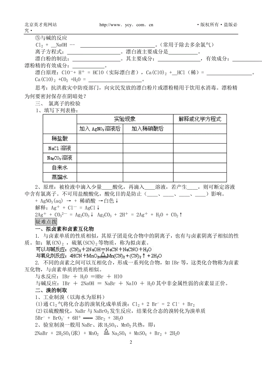 第二讲富集在海水中的元素--氯.doc_第2页