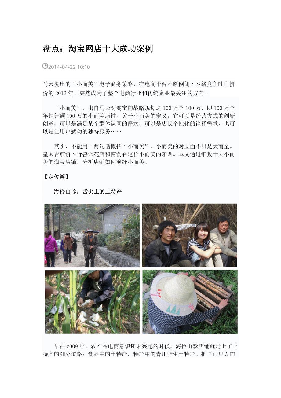 淘宝十大成功案例_第1页