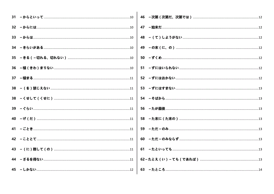 新日语一级语法分类与汇总.doc_第3页