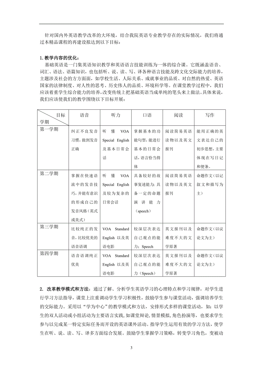 基础英语课程再建设项目工作总结_第3页