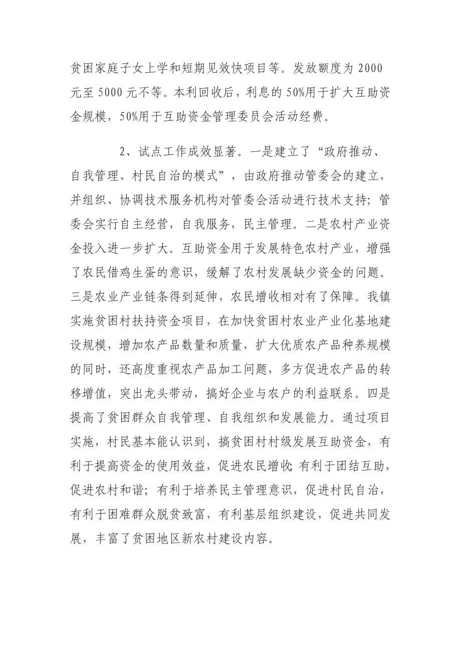 下江镇互助资金试点项目工作总结.doc_第5页