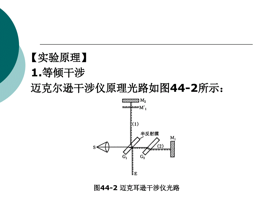 实验四十四迈克耳逊干涉仪的调节与使_第4页