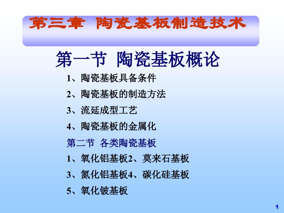 陶瓷基板制造技术PPT课件_第1页