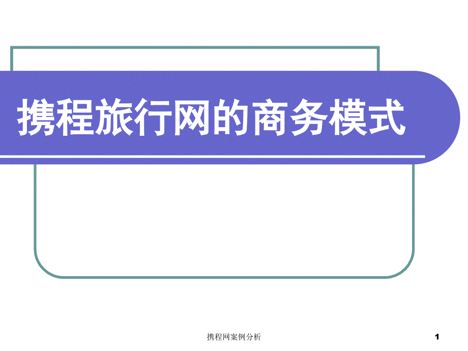 携程网案例分析课件_第1页