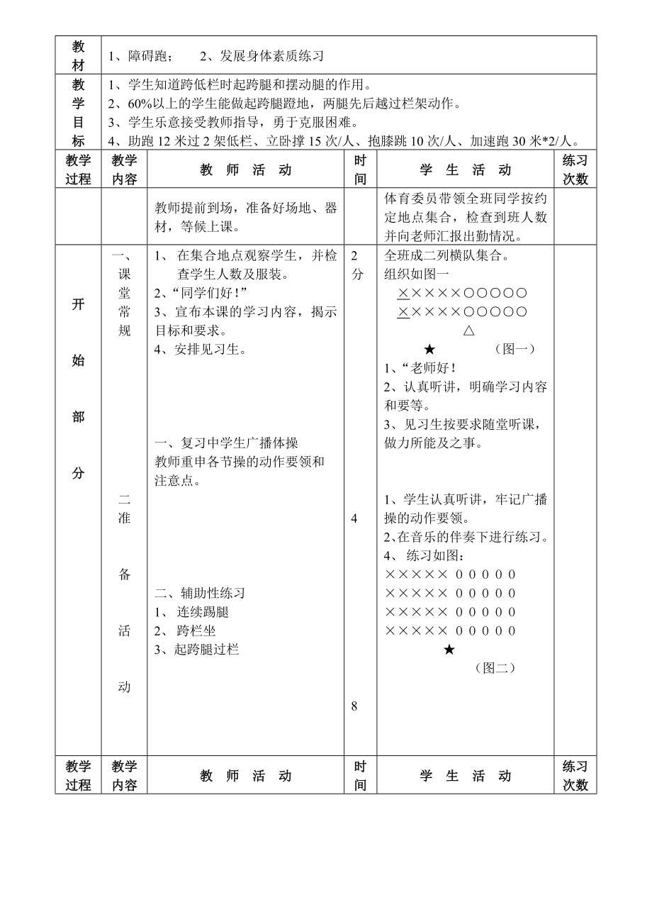 九年级体育与健康教案(全)(10)_第3页